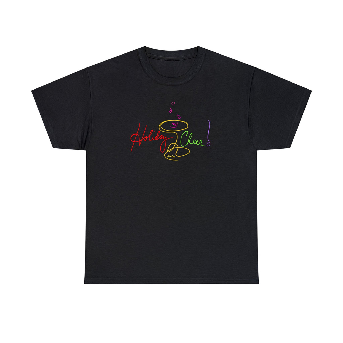 Holiday Cheer Neon Celebration Cotton Tee