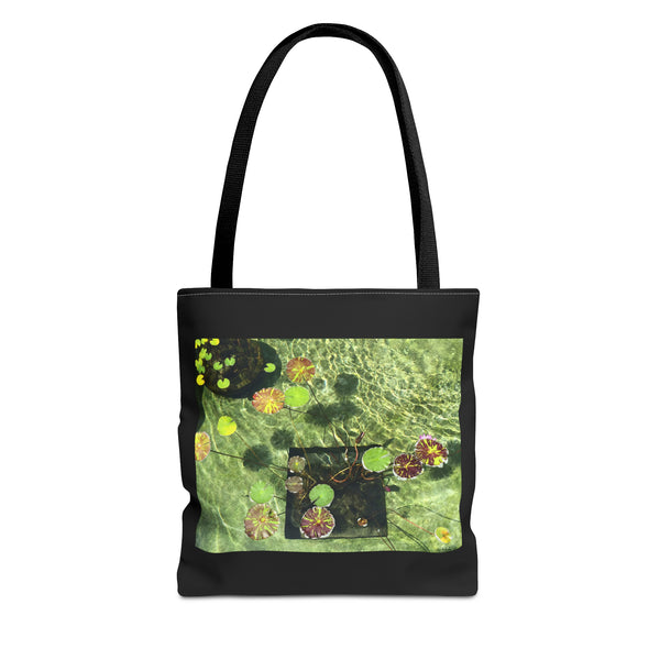 Waterlilies at The Getty Villa, Photograph by Lenny Pinna Tote Bag
