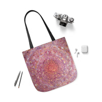 Magical Spiral by Lenny Pinna,  Acrylic with Palette Knife Polyester Canvas Tote Bag