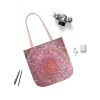 Magical Spiral by Lenny Pinna,  Acrylic with Palette Knife Polyester Canvas Tote Bag