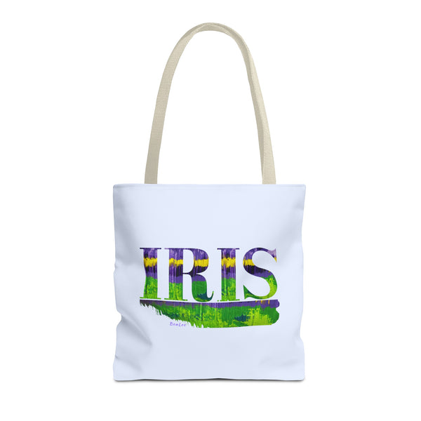 Iris Garden Tote In Purple and Green