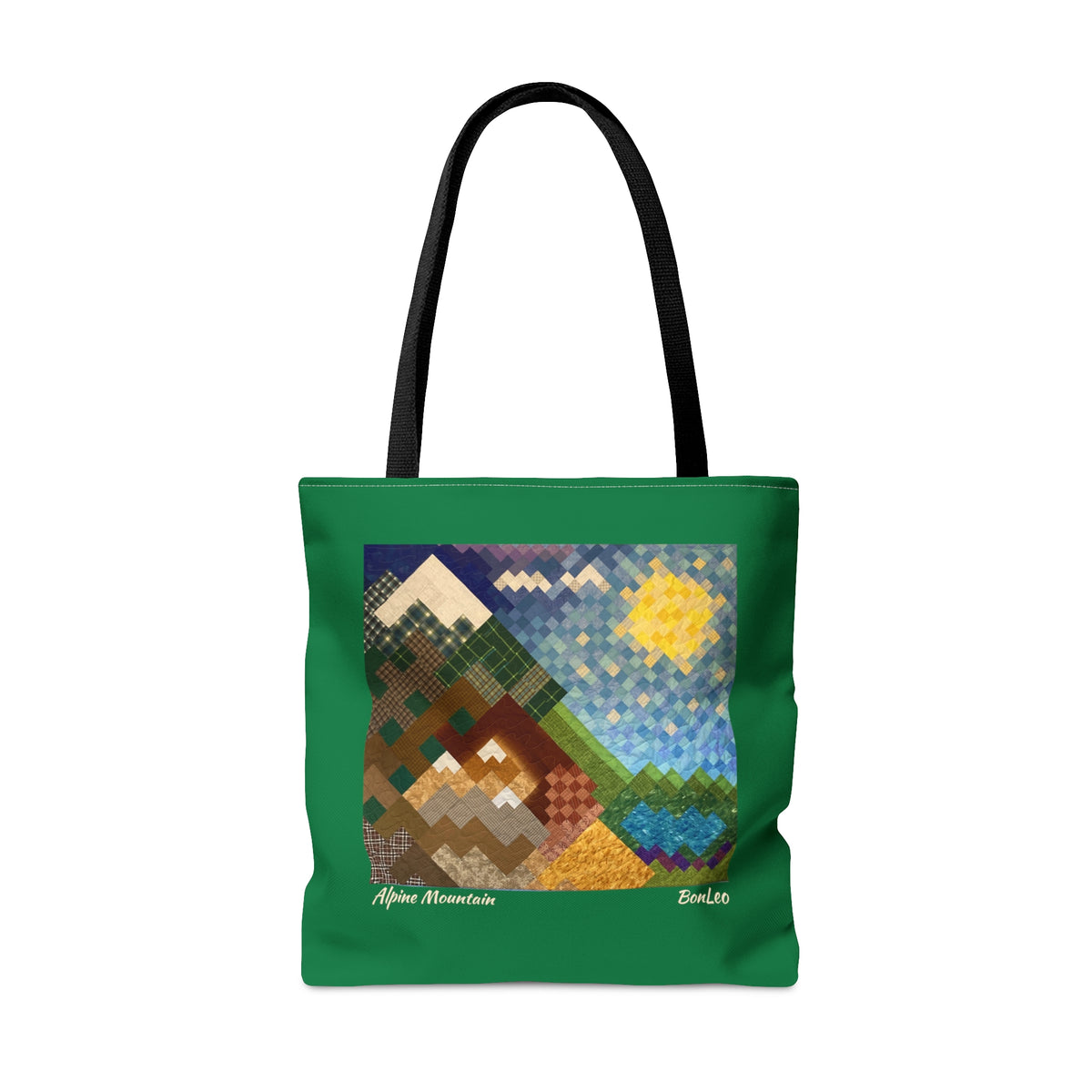 Alpine Mountain Quilt Tote Bag