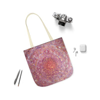 Magical Spiral by Lenny Pinna,  Acrylic with Palette Knife Polyester Canvas Tote Bag