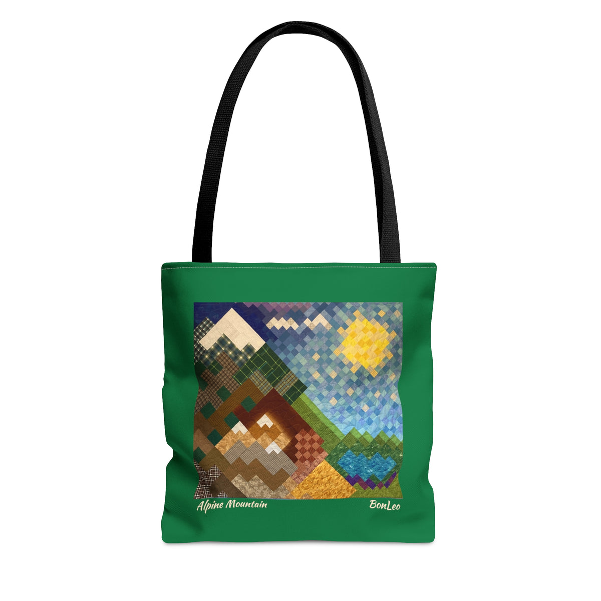 Alpine Mountain Quilt Tote Bag