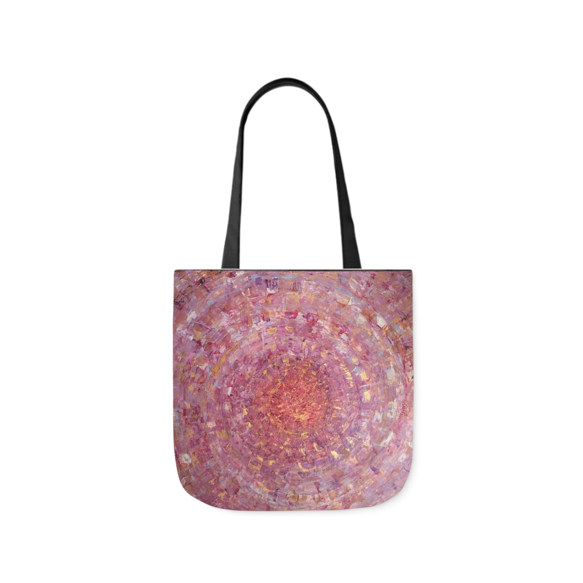 Magical Spiral by Lenny Pinna,  Acrylic with Palette Knife Polyester Canvas Tote Bag