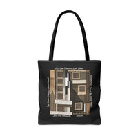 Jazz City Rhapsody Designed by Lenny Pinna Tote Bag in Black