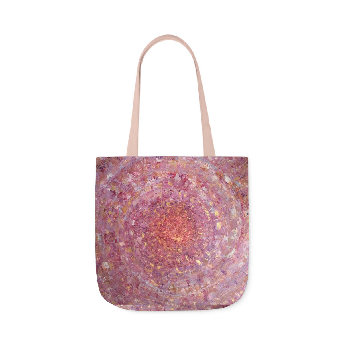 Magical Spiral by Lenny Pinna,  Acrylic with Palette Knife Polyester Canvas Tote Bag