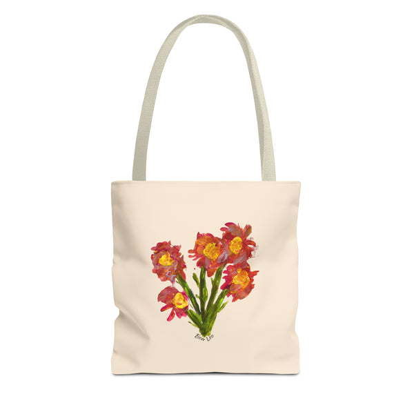 Whimsical Garden Tote Bag Bright Blooms