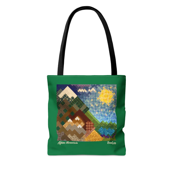 Alpine Mountain Quilt Tote Bag