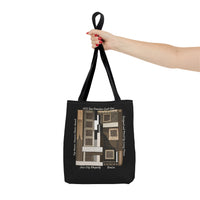 Jazz City Rhapsody Designed by Lenny Pinna Tote Bag in Black