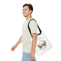 Fresh Young Coconut Polyester Tote Bag