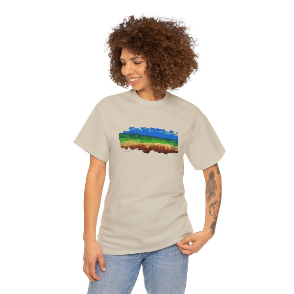 Earth Day Is Everyday Unisex Heavy Cotton Tee Design #1 in Sand