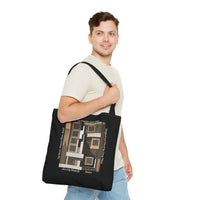 Jazz City Rhapsody Designed by Lenny Pinna Tote Bag in Black