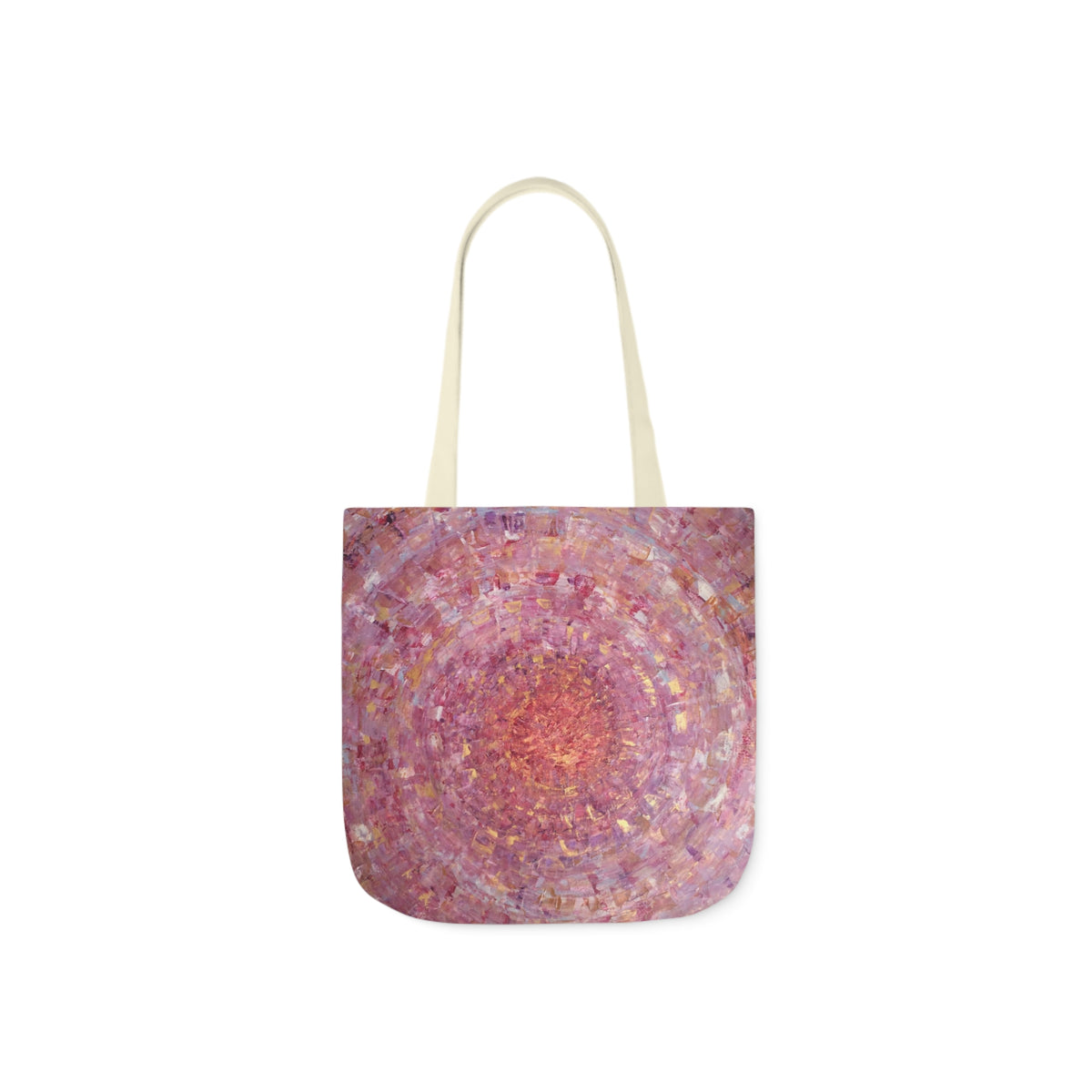 Magical Spiral by Lenny Pinna,  Acrylic with Palette Knife Polyester Canvas Tote Bag