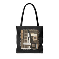 Jazz City Rhapsody Designed by Lenny Pinna Tote Bag in Black