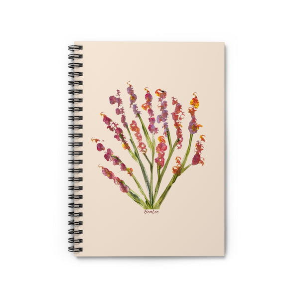 Whimsical Garden Spiral Notebook - Ruled Line in Snapdragons