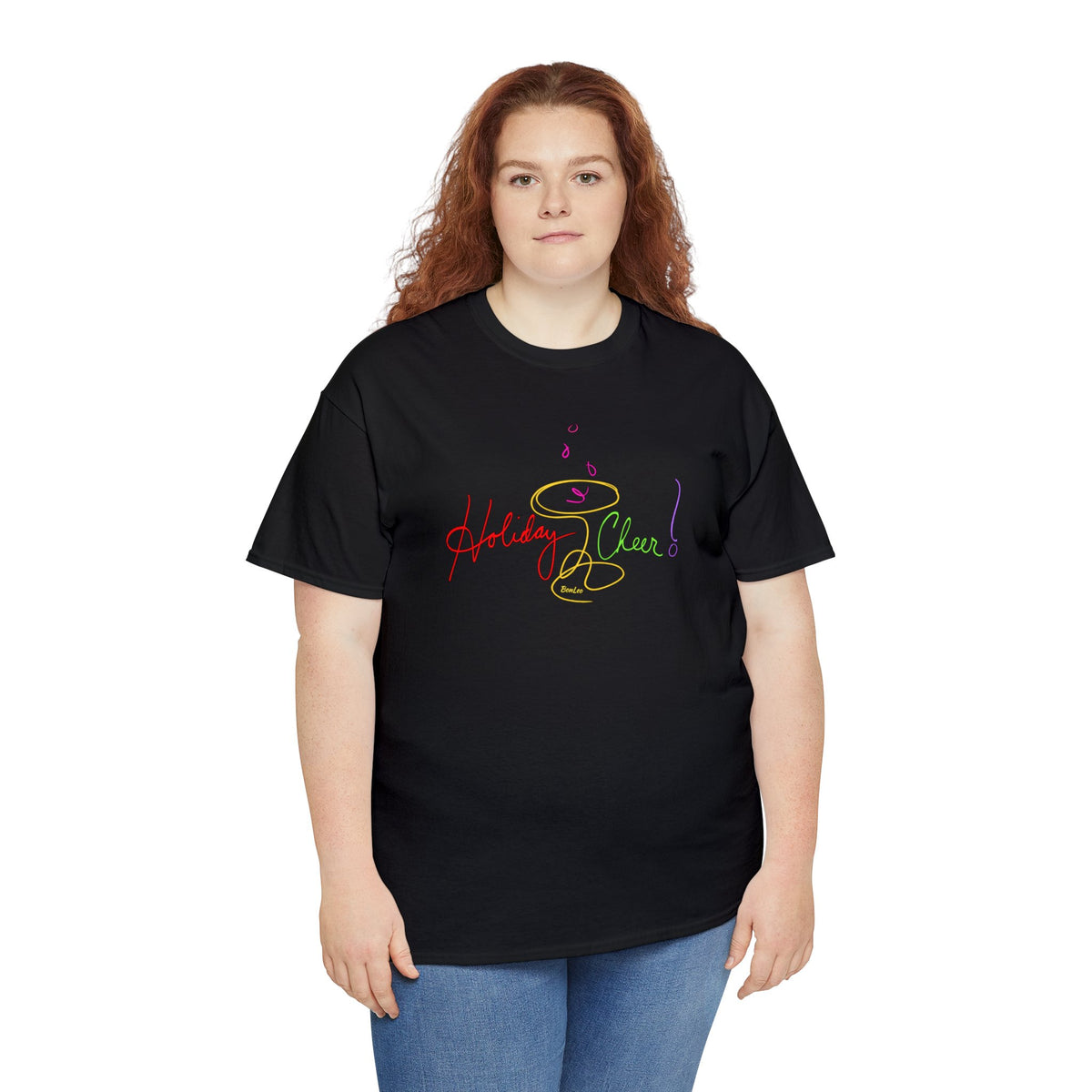 Holiday Cheer Neon Celebration Cotton Tee