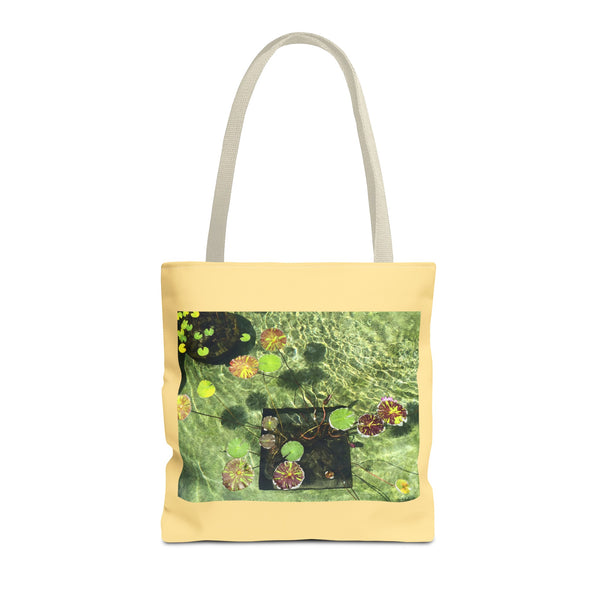 Waterlilies at The Getty Villa Summer , Photograph by Lenny Pinna Tote Bag
