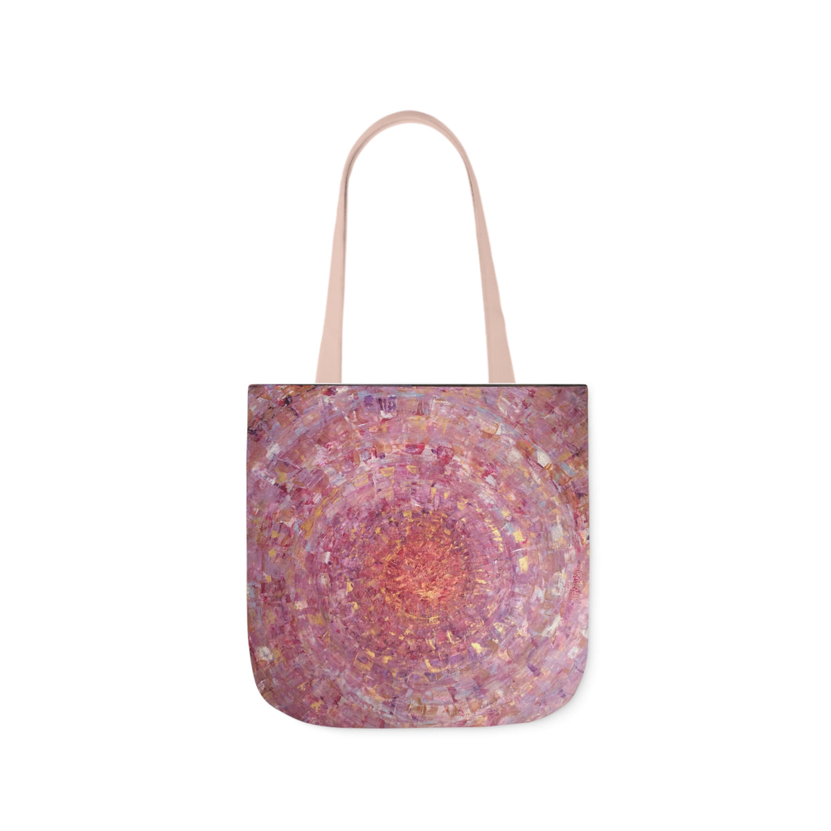 Magical Spiral by Lenny Pinna,  Acrylic with Palette Knife Polyester Canvas Tote Bag