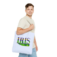 Iris Garden Tote In Purple and Green