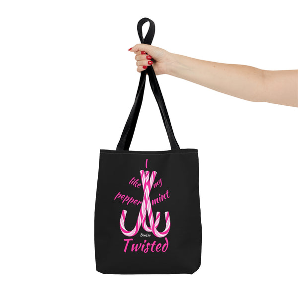 I Like My Peppermint Twisted Polyester Tote Bag