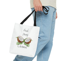 Fresh Young Coconut Polyester Tote Bag