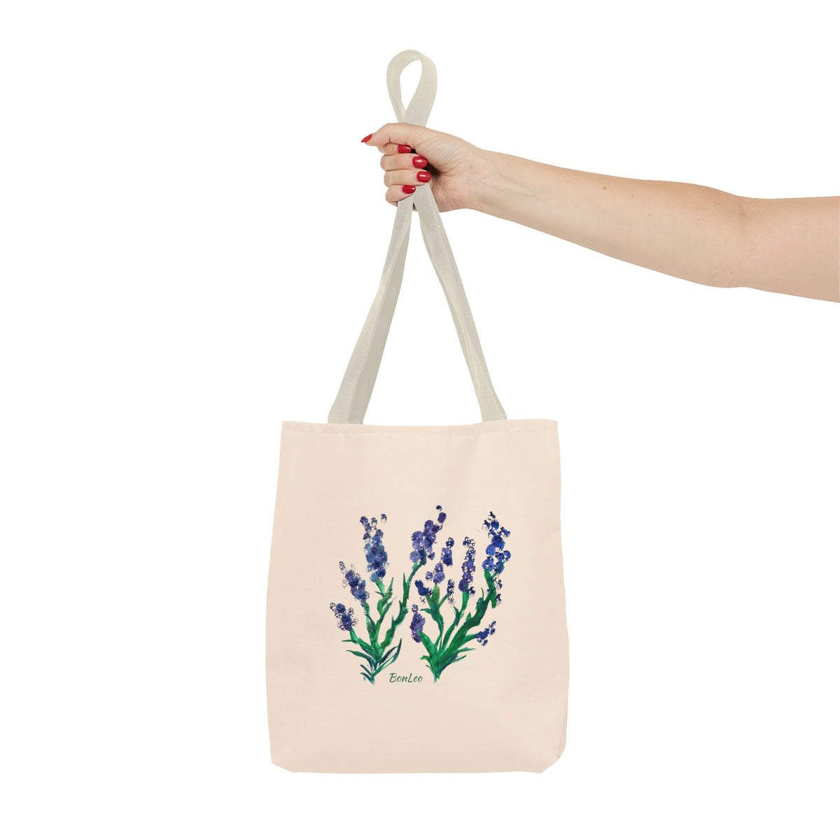 Whimsical Garden Tote Bag Purple Blooms