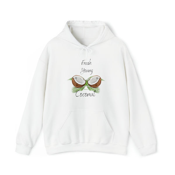 Fresh Young Coconut Hoodie in White
