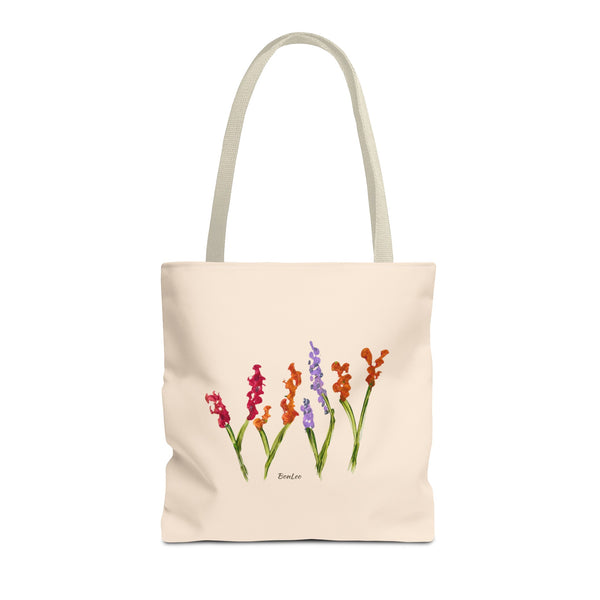Whimsical Garden Tote Bag Delicate Blooms