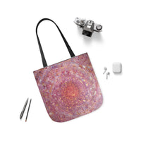 Magical Spiral by Lenny Pinna,  Acrylic with Palette Knife Polyester Canvas Tote Bag