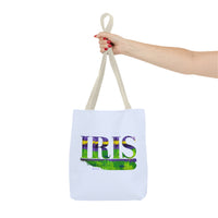 Iris Garden Tote In Purple and Green