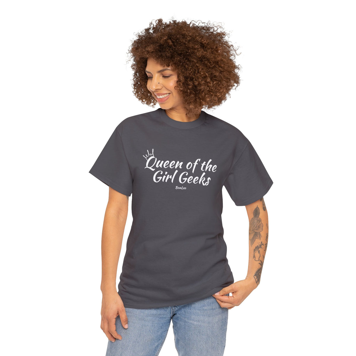 Queen of the Girl Geeks Unisex Heavy Cotton Tee