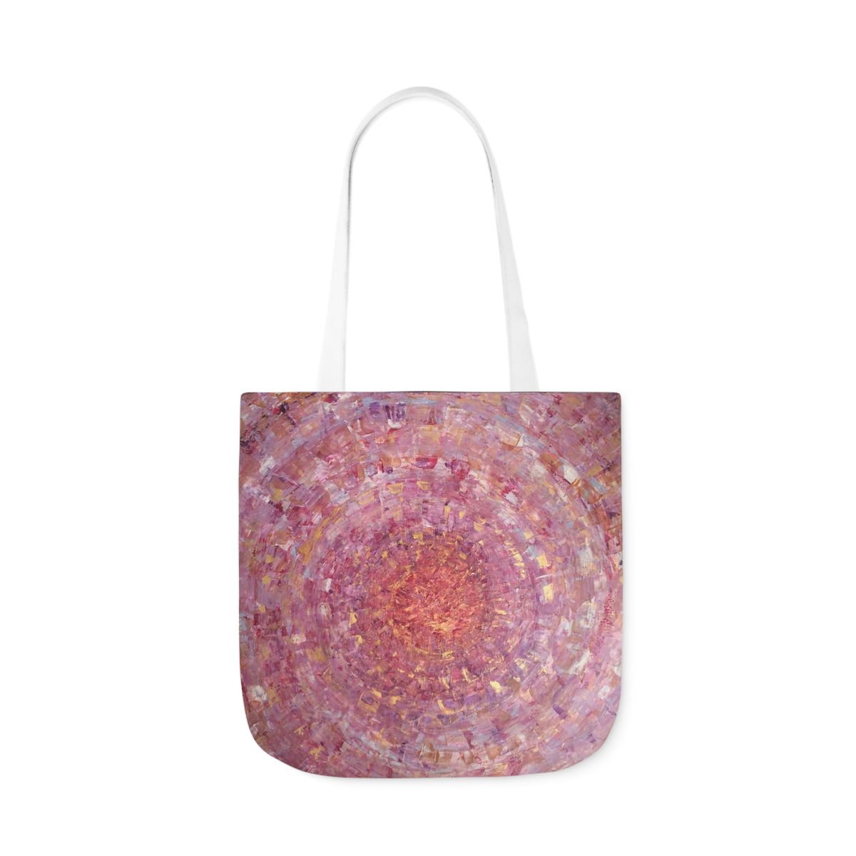 Magical Spiral by Lenny Pinna,  Acrylic with Palette Knife Polyester Canvas Tote Bag