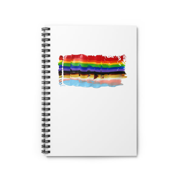 Pride Flag 2024 in LGBTQIA+ Rainbow Spiral Notebook - Ruled Line