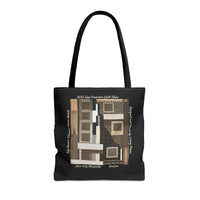 Jazz City Rhapsody Designed by Lenny Pinna Tote Bag in Black