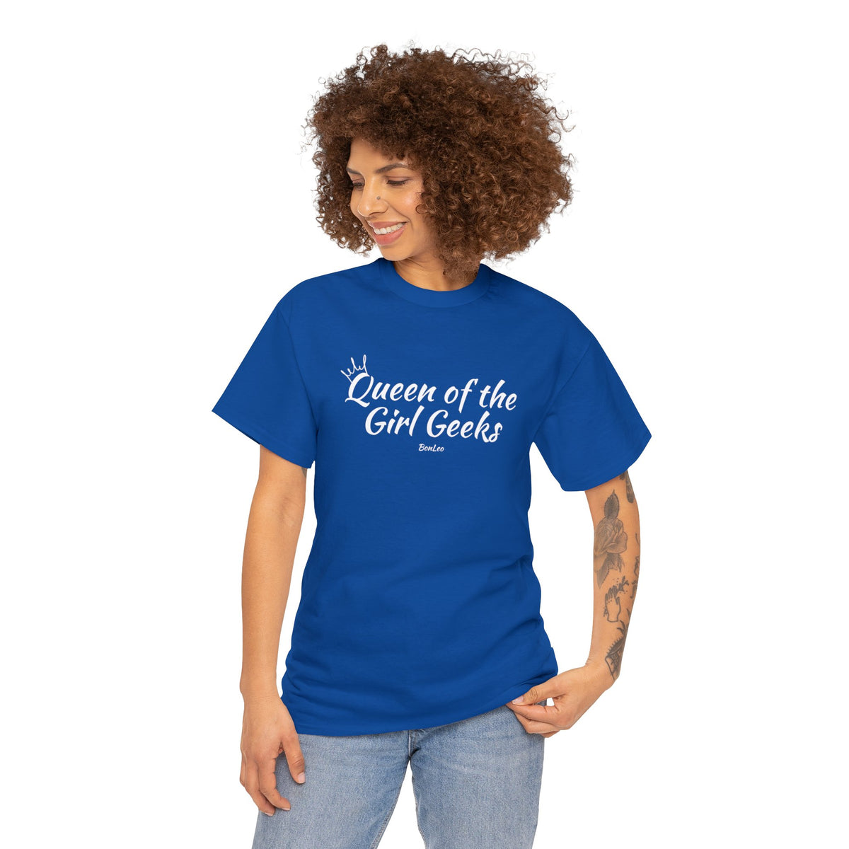 Queen of the Girl Geeks Unisex Heavy Cotton Tee