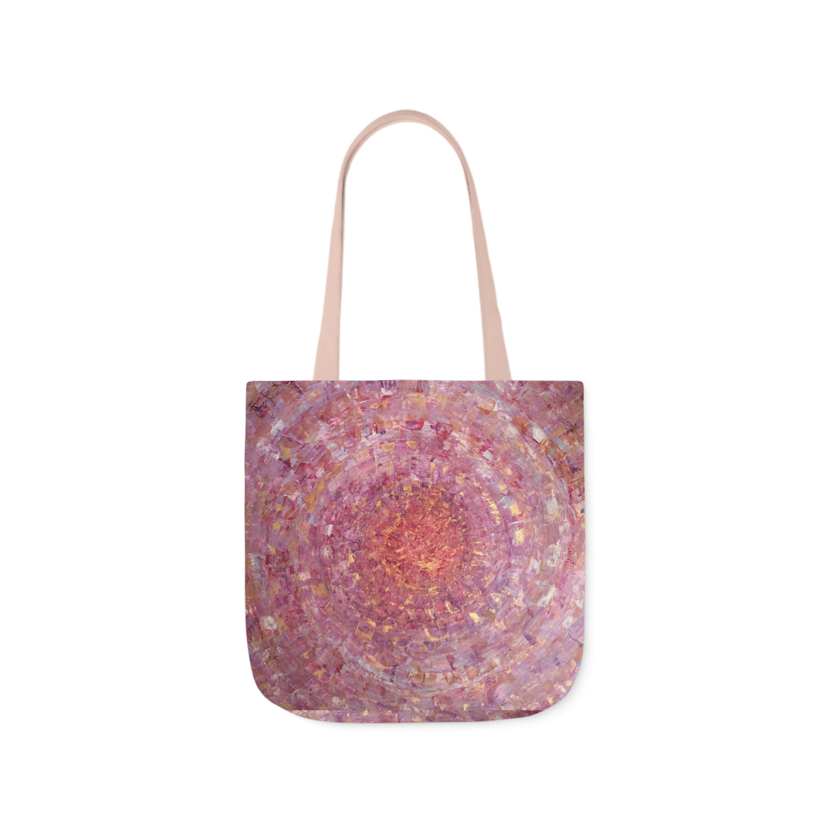 Magical Spiral by Lenny Pinna,  Acrylic with Palette Knife Polyester Canvas Tote Bag