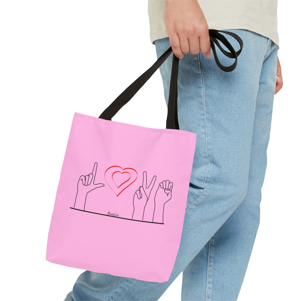 ALS Love Tote In Pink