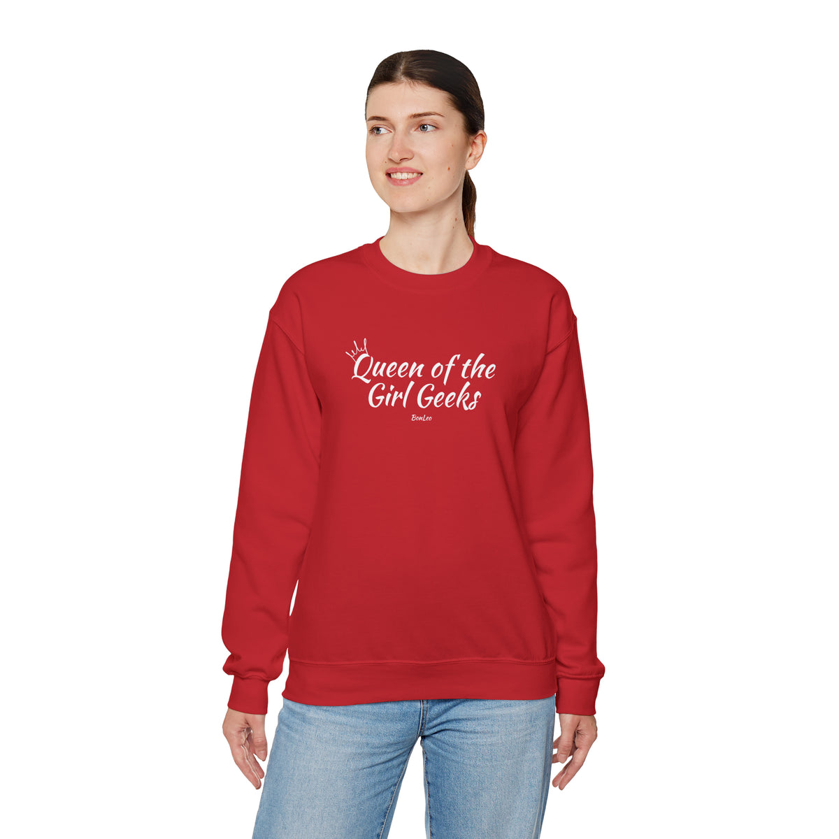 Queen of the Girl Geeks Crewneck Sweatshirt