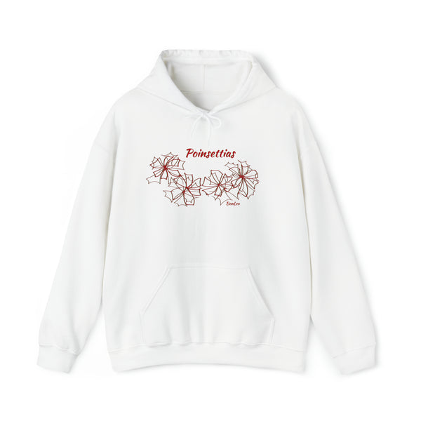 Poinsettias Hooded Sweatshirt