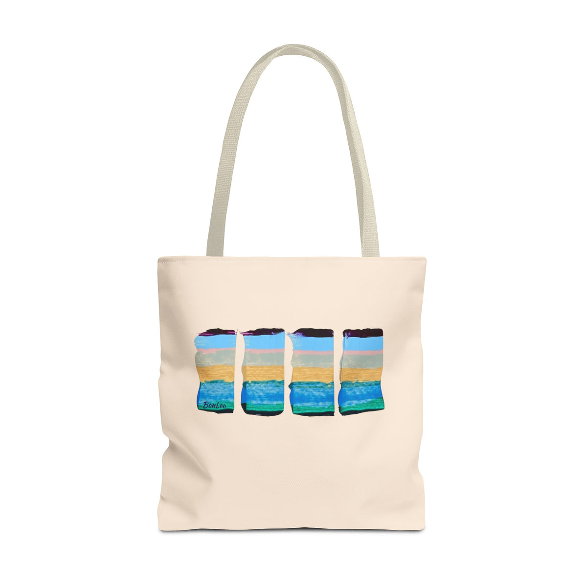 Ocean In Motion Beach Tote in Blue, Purple and Pink