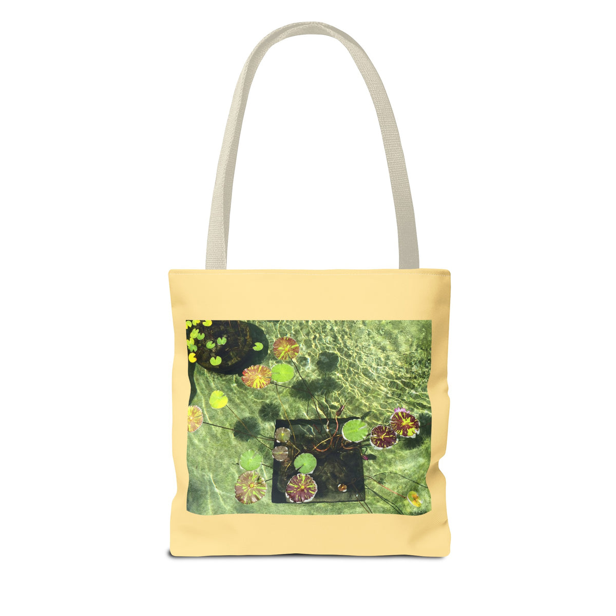 Waterlilies at The Getty Villa Summer , Photograph by Lenny Pinna Tote Bag