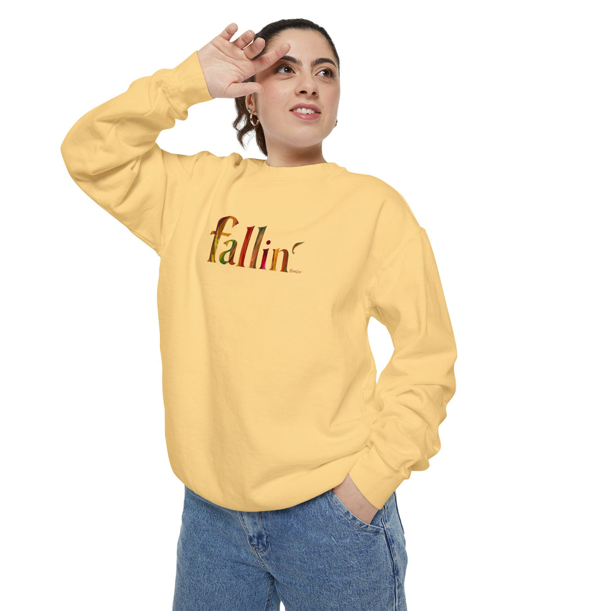 Fallin' Unisex Garment-Dyed Sweatshirt