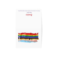 Pride Flag 2024 Greeting Cards in LGBTQIA+ Rainbow (1, 10, 30, and 50pcs)