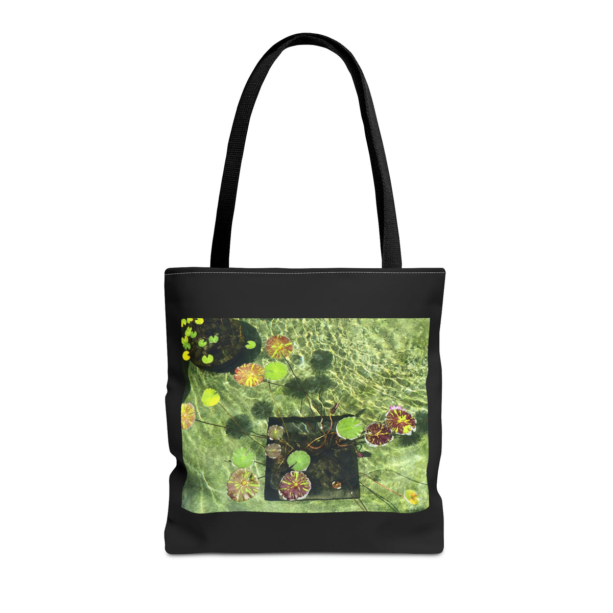 Waterlilies at The Getty Villa, Photograph by Lenny Pinna Tote Bag