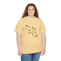 Fallin' In Love Painted Leaves Unisex Heavy Cotton Tee