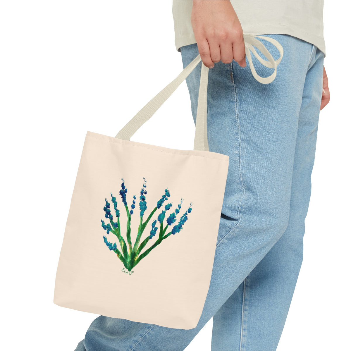 Whimsical Garden Tote Bag Deep Sea