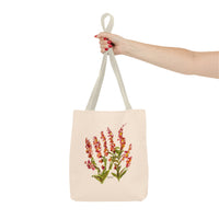 Whimsical Garden Tote Bag Orange Blooms