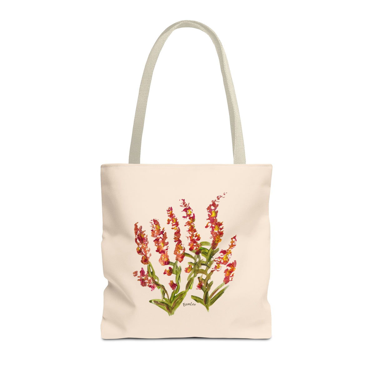 Whimsical Garden Tote Bag Orange Blooms