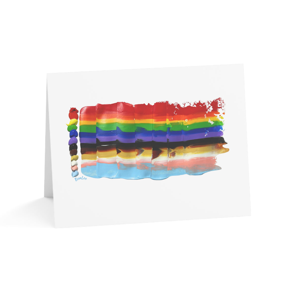 Pride Flag 2024 Greeting Cards in LGBTQIA+ Rainbow (1, 10, 30, and 50pcs)